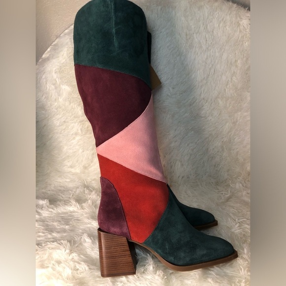Chelsea & Violet Multicolor Heeled Boots size 7:5 NWT - Picture 13 of 16